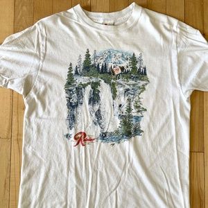 Vintage Rainier Beer White Pass XC Mountain Bike Race T Shirt